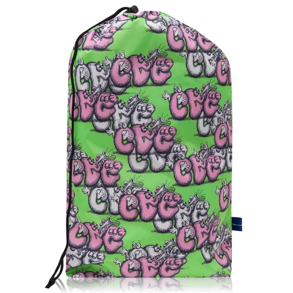 Nwt Comme Des Garons Drawstring Backpack Green